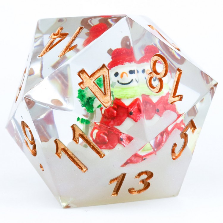 d20 single 54mm Snowman Scenic