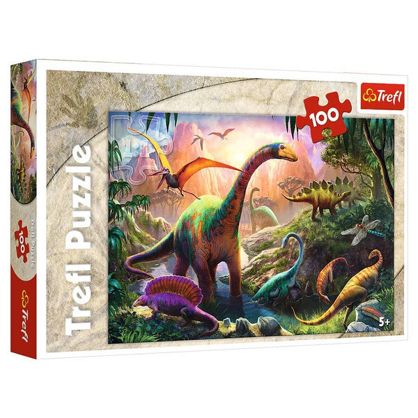 Puzzle: Dinosaurs' Land 100 Piece (Trefl Kids)