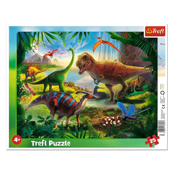 Puzzle: Dinosaurs 25 Frame (Trefl Kids)
