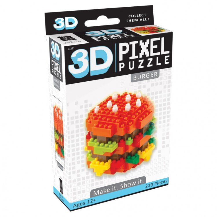 Puzzle 3D Pixel - Hamburger