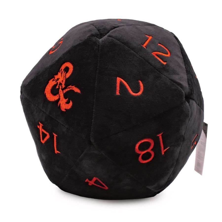 Jumbo Plush Dungeons & Dragons D20 - Black & Red