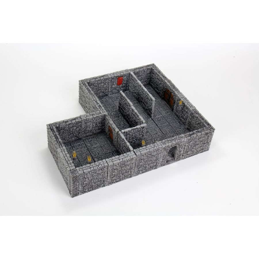 Warlock Tiles: Dungeon Tiles 2 - Full Height Stone Walls Expansion