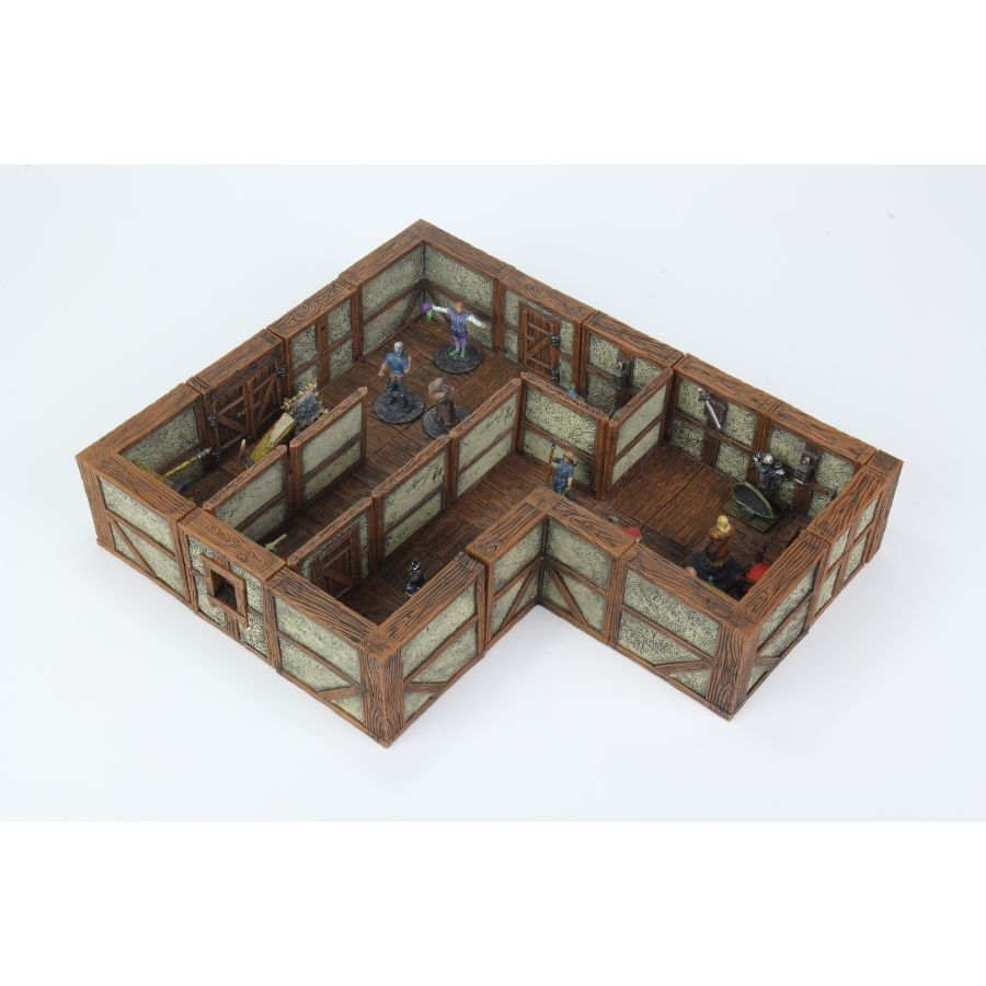 Warlock Tiles: Town and Village 2 - Full Height Plaster Walls Expansion