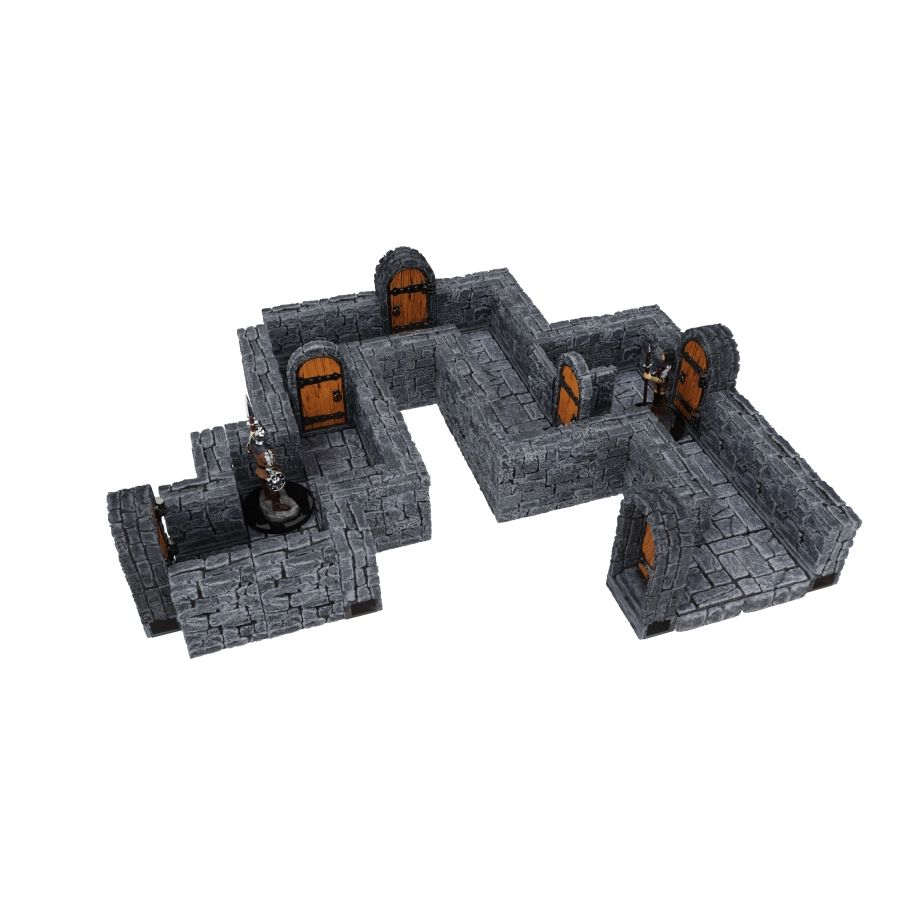Warlock Tiles - Dungeon Tiles Expansion - One Inch Dungeon Straight Walls