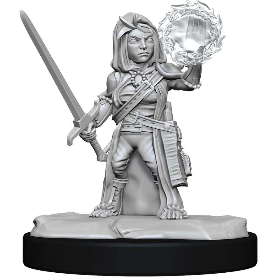 Deep Cuts Unpainted Miniatures - Female Halfling Cleric