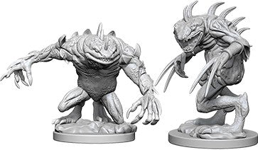 Dungeons & Dragons Nolzur's Marvelous Unpainted Miniatures: Grey Slaad & Death Slaad