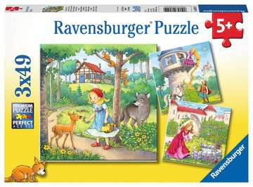 Rapunzel, Little Red Riding Hood, and The Frog Prince (3 x 49pc)