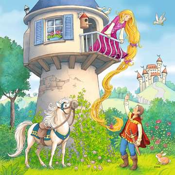 Rapunzel, Little Red Riding Hood, and The Frog Prince (3 x 49pc)