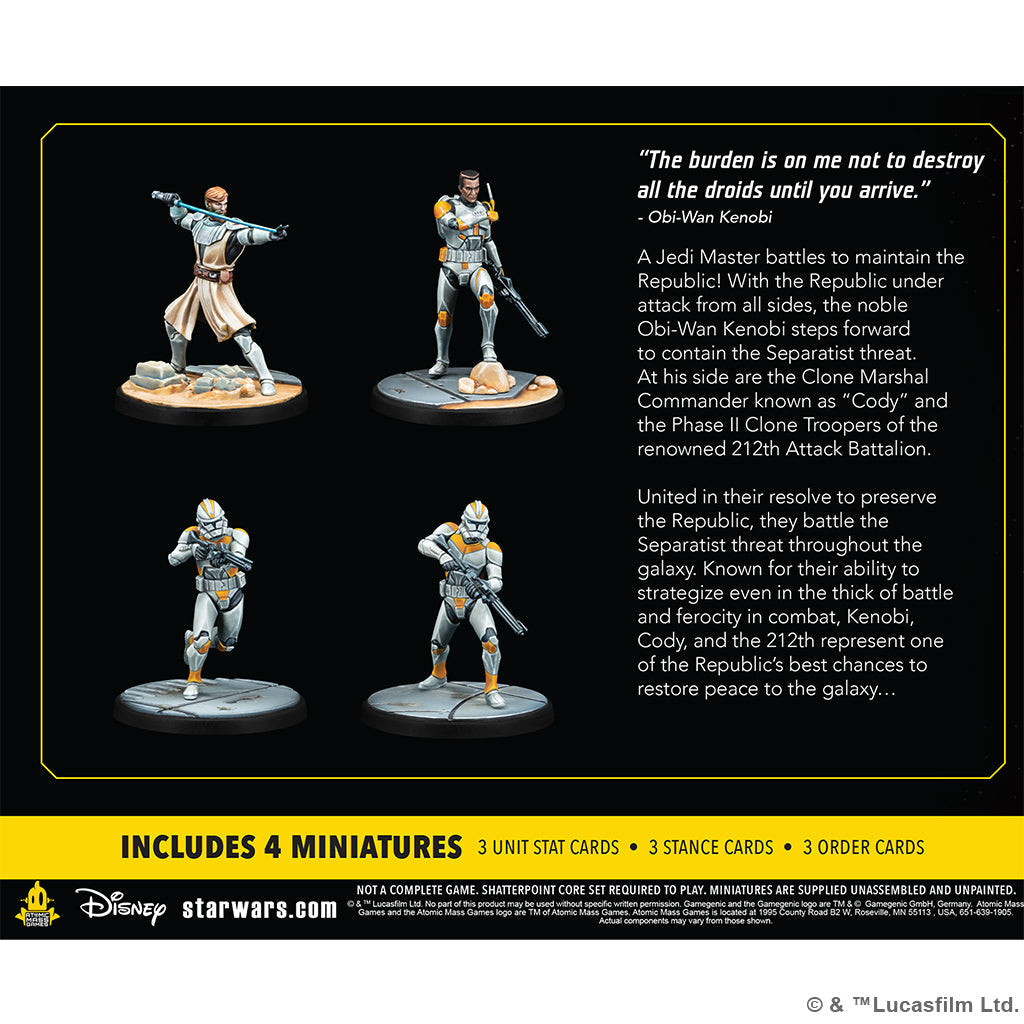 Star Wars Shatterpoint - Hello There General Obi-Wan Kenobi Squad Pack