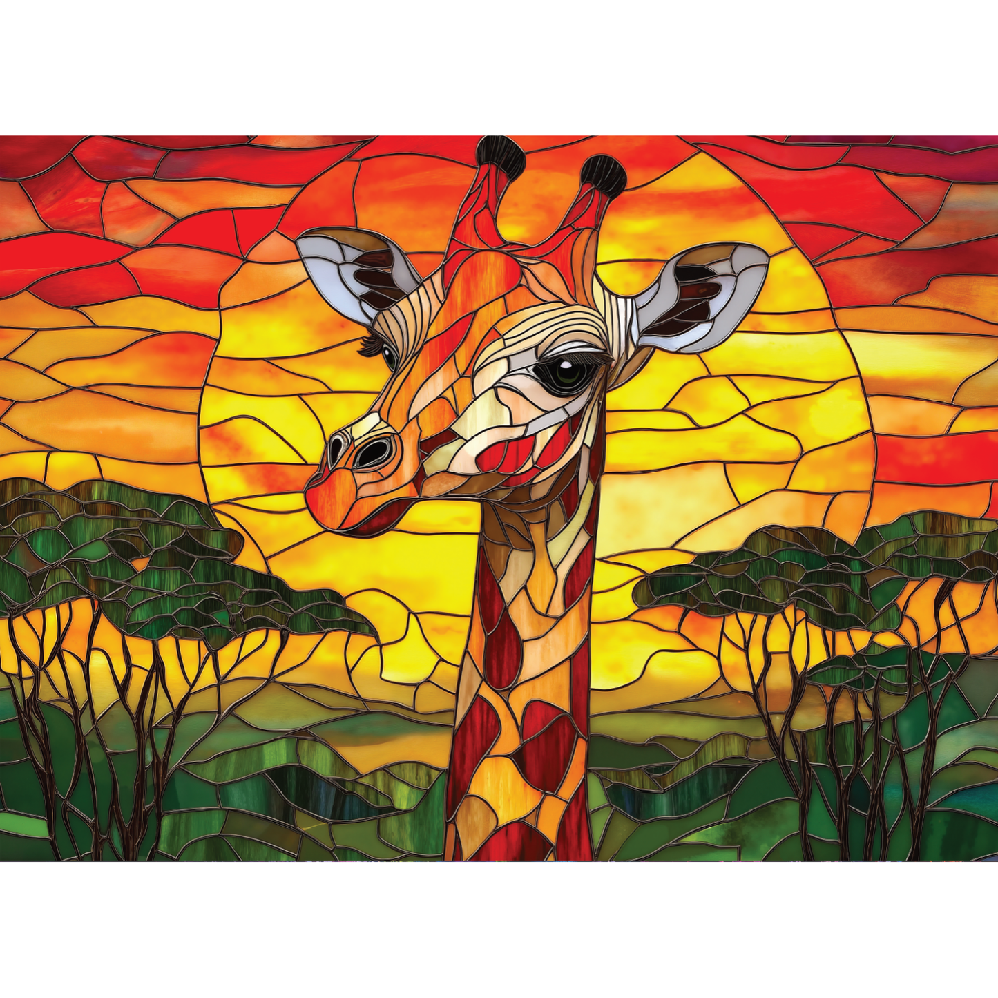 No. 10 - Sunset Giraffe
