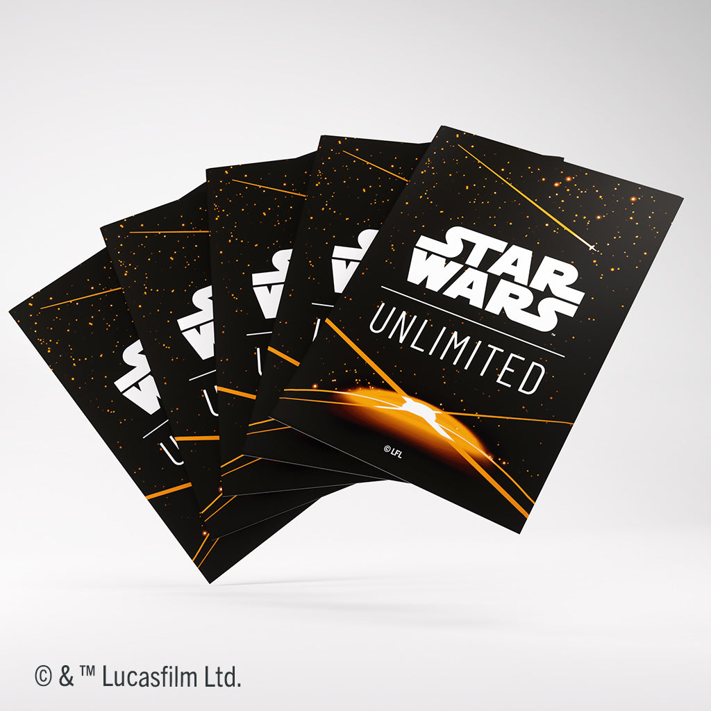 Star Wars: Unlimited - Premium Art Sleeve Card Back Orange