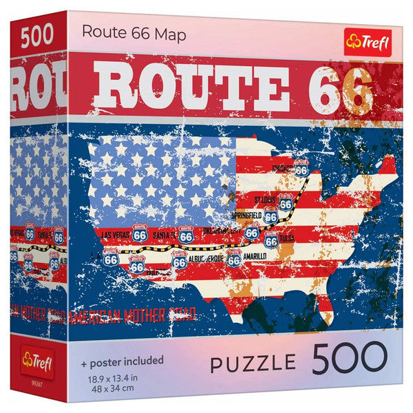 Route 66 Map 500 Piece (Trefl Red)