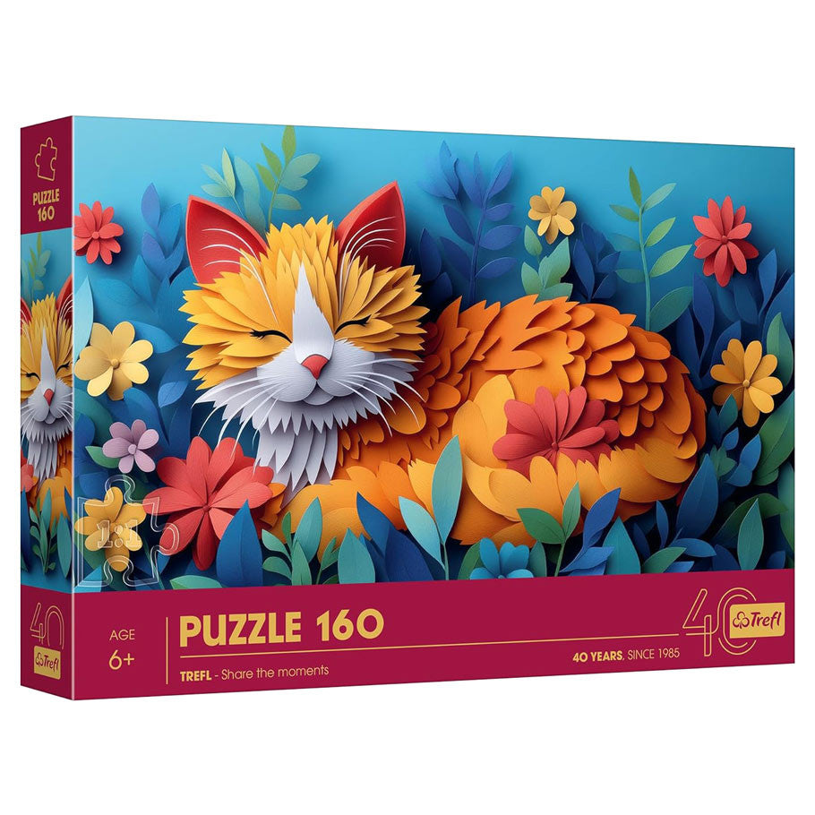 40th Anniversary: Little Cat Paper Art 160 Piece Puzzle