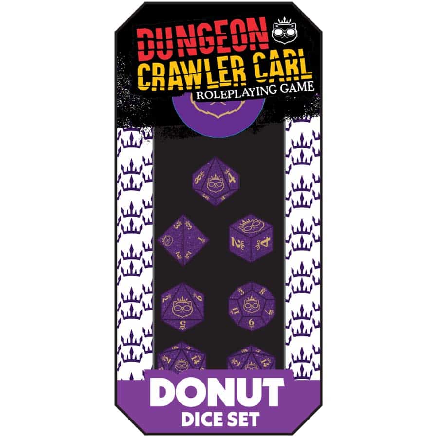 Dungeon Crawler Carl RPG - Donut's Enchanted Crown of the Sepsis Whore Dice Set - Pre-Order