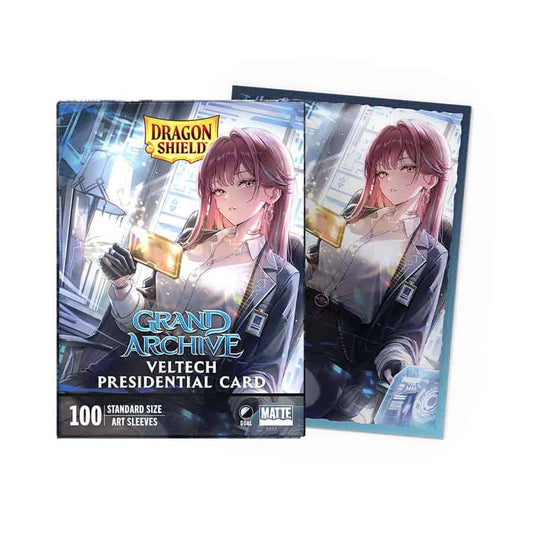 Dragon Shield - Matte Dual Art Sleeves - Grand Archive Asphodel Paradise - Veltech Presidential Card (100ct) - Pre-Order (Copy)