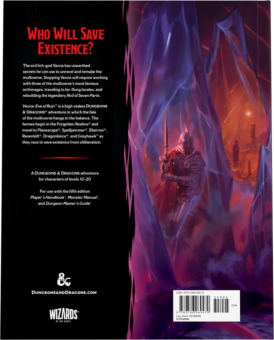 Dungeons & Dragons - Vecna Eve of Ruin Hard Cover