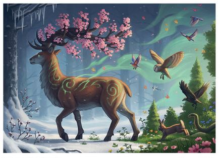 Deer of Spring 1000 pc Puzzle