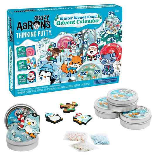 Crazy Aaron's: Thinking Putty: Holiday: Winter Wonderland Advent Calendar - Pre-Order