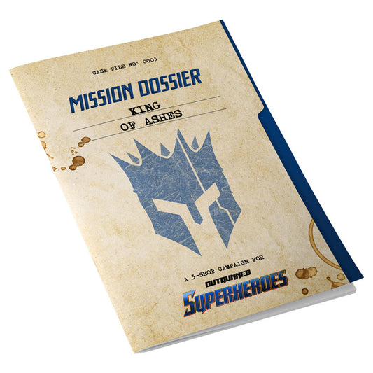Outgunned: Superheroes: Mission Dossier: King of Ashes - Pre-Order