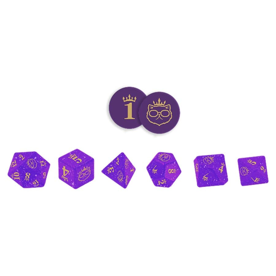 Dungeon Crawler Carl RPG - Donut's Enchanted Crown of the Sepsis Whore Dice Set - Pre-Order