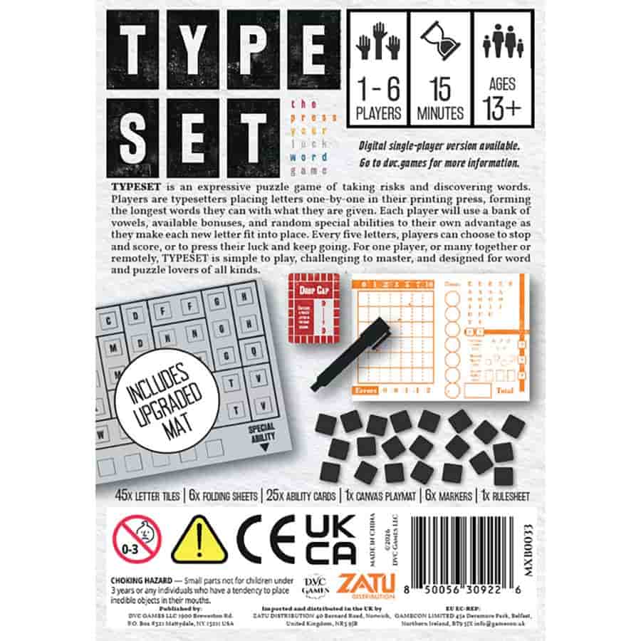 Typeset (Upgraded Edition) - Pre-Order