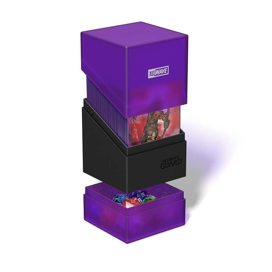 Deck Case 100+ Boulder'N'Tray - Black and Purple