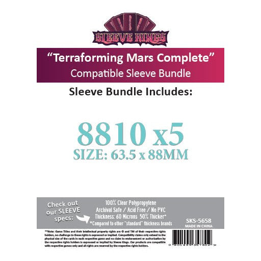 Terraforming Mars Sleeves Bundle