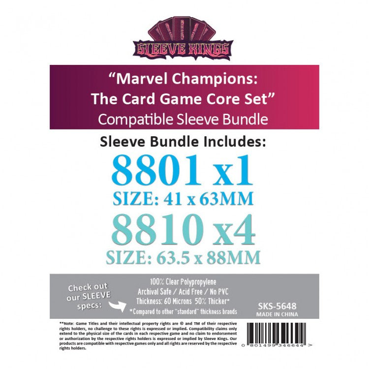 Marvel Champions Core Set Sleeves Bundle