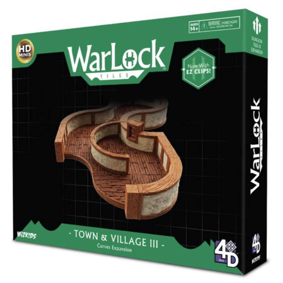 Warlock Tiles - Town and Village Tiles III - Curves Expansion