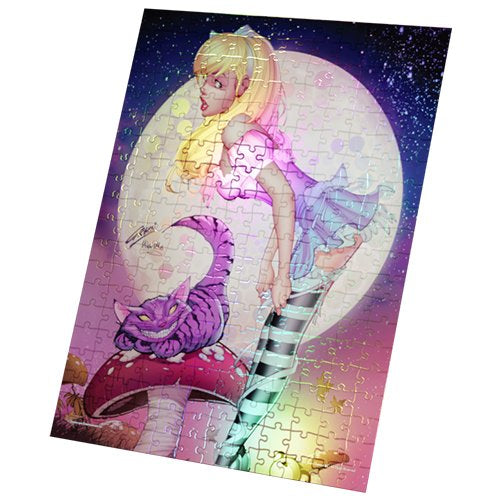Grimm Fairy Tales Foil Jigsaw Puzzles - Alice and Cheshire