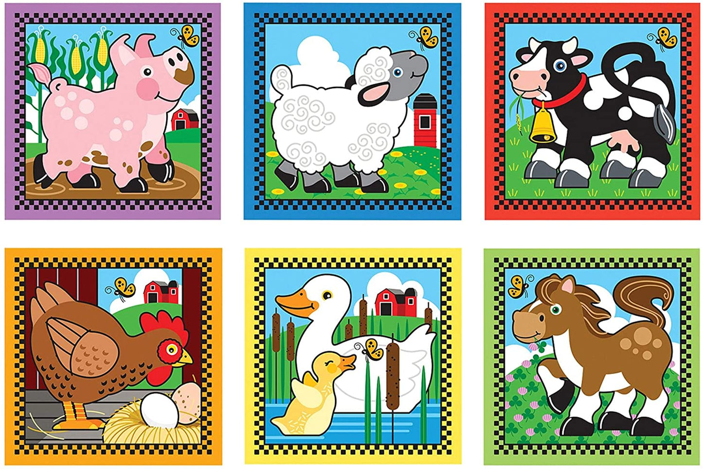 Wooden Cube Puzzle: Farm