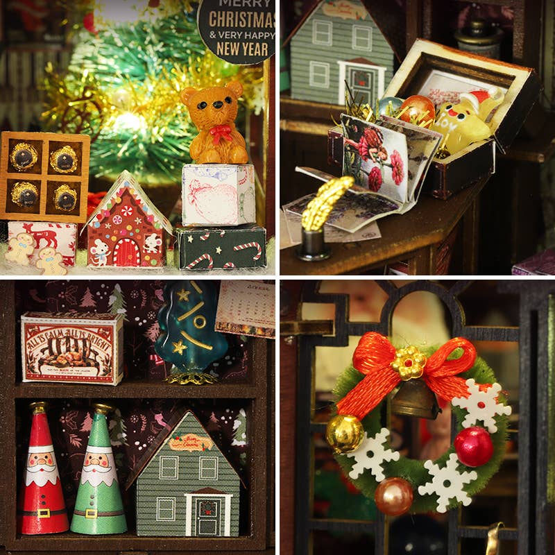 DIY Miniature House Kit: Christmas Wonderland
