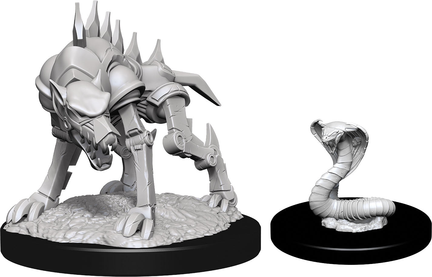 Dungeons and Dragons: Nolzur's Marvelous Unpainted Miniatures - W14 Iron Cobra & Iron Defender