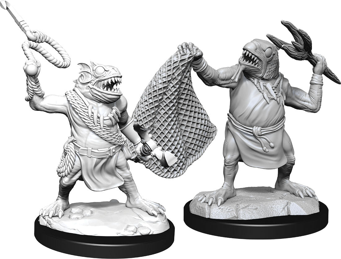 Dungeons and Dragons: Nolzur's Marvelous Unpainted Miniatures - W14 Kuo-Toa & Kuo-Toa Whip