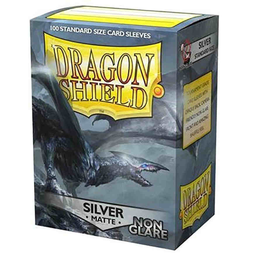 Dragon Shields - (100) Non Glare Matte Silver
