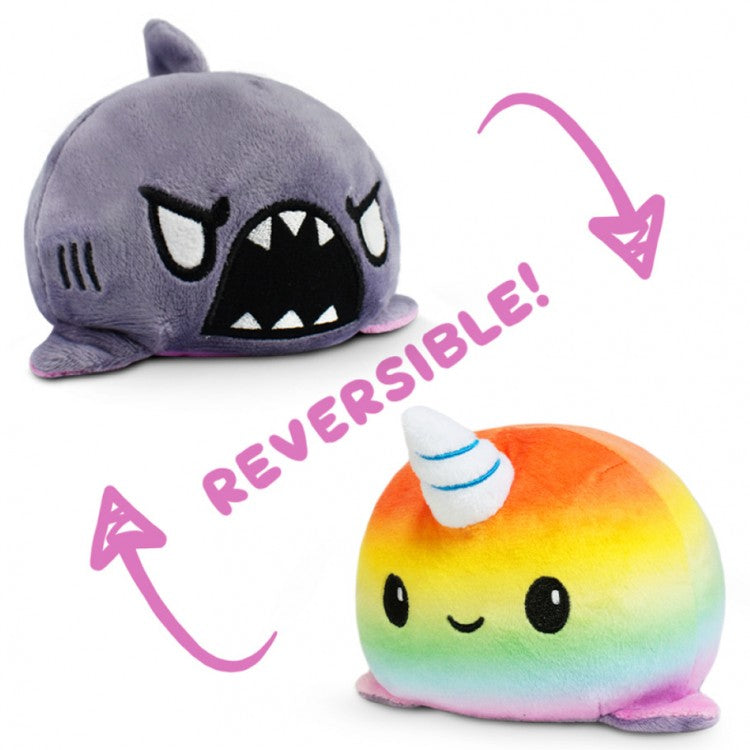 Reversible Narwhal/Shark Mini Plush