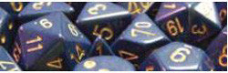 D10 Opaque Dusty Blue/Copper Dice, 10Ct - Boardlandia