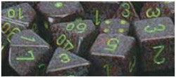 7 Die Set - Speckled Earth With Green - Boardlandia
