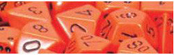 7 Die Set - Orange With Black - Boardlandia