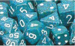 D6 -- 12Mm Speckled Dice, Sea, 36Ct - Boardlandia