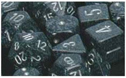 D6 -- 12Mm Speckled Dice, Ninja, 36Ct - Boardlandia