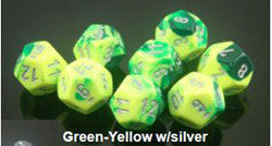 D10 Gemini Green-Yellow With Silver - Boardlandia