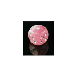 D10 Ghostly Glow Dice, Pink/Silver 10Ct - Boardlandia