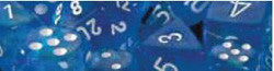 7 Die Set - Borealis Sky Blue With White - Boardlandia