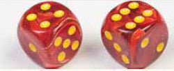 7 Die Set - Vortex Red With Yellow - Boardlandia