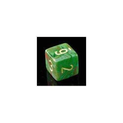 D6 -- 16Mm Vortex Dice, Slime/Yellow, 12Ct - Boardlandia