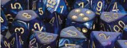 D6 -- 12Mm Scarab Dice, Royal Blue/Gold, 36Ct - Boardlandia