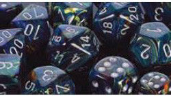 D6 -- 12Mm Festive Dice, Green/Silver, 36Ct - Boardlandia