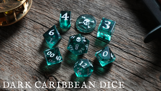 Pirate Börg - Resin Dice - Dark Caribbean 12p