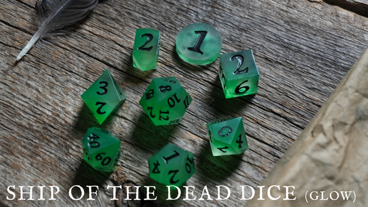 Pirate Börg - Resin Dice - Ship of the Dead 12pc - Glow in the Dark